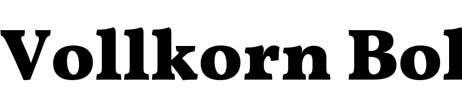 Vollkorn Bold Font Download Free