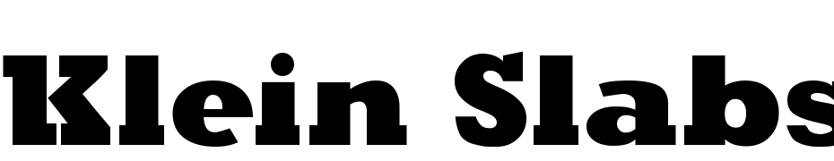 Klein Slabserif Bold Font Download Free