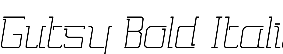 Gutsy Bold Italic Font Download Free