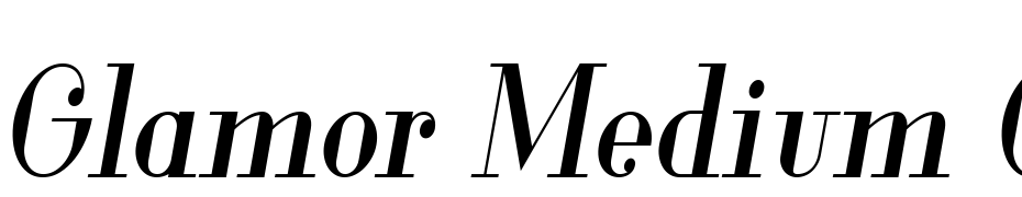 Glamor Medium Condensed Italic Yazı tipi ücretsiz indir