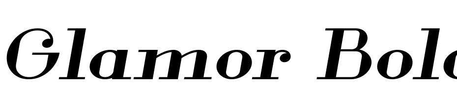 Glamor Bold Extended Italic Font Download Free