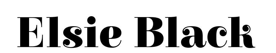 Elsie Black Font Download Free