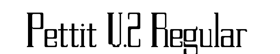 Pettit V.2 Regular Font Download Free