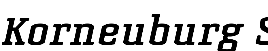 Korneuburg Slab Bold Slanted Font Download Free