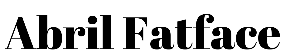 Abril Fatface Schrift Herunterladen Kostenlos