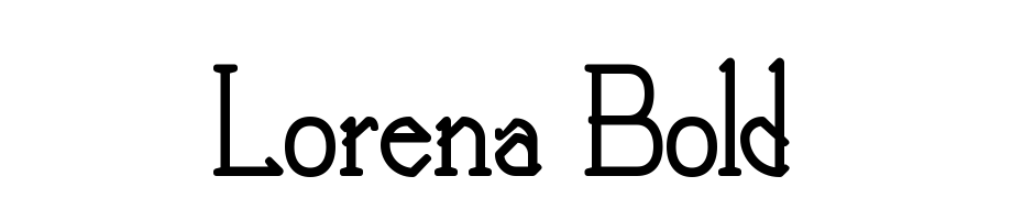 Lorena Bold Font Download Free