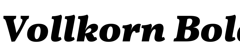 Vollkorn Bold Italic Yazı tipi ücretsiz indir