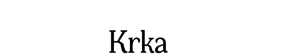 Krka Font Download Free