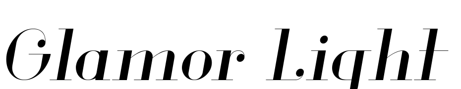 Glamor Light Italic Schrift Herunterladen Kostenlos