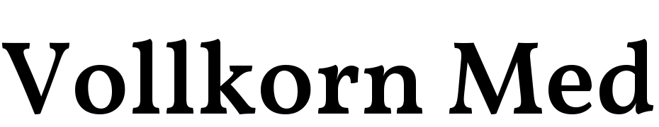 Vollkorn Medium Font Download Free