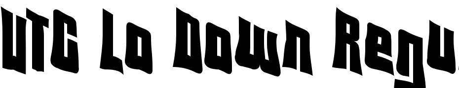 VTC Lo Down Regular Font Download Free