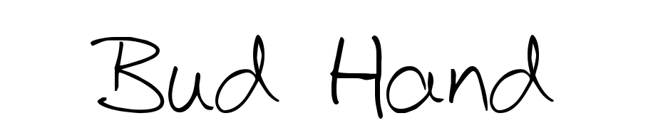 Bud Hand Font Download Free