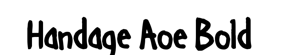 Handage AOE Bold Font Download Free