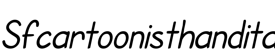 SF Cartoonist Hand Italic cкачати шрифт безкоштовно