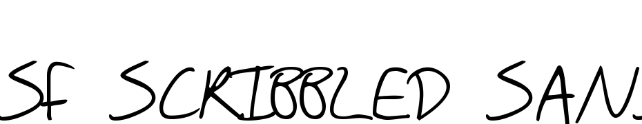 SF Scribbled Sans SC Polices Telecharger