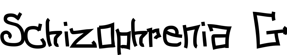Schizophrenia G Font Download Free