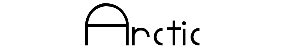 Arctic cкачати шрифт безкоштовно