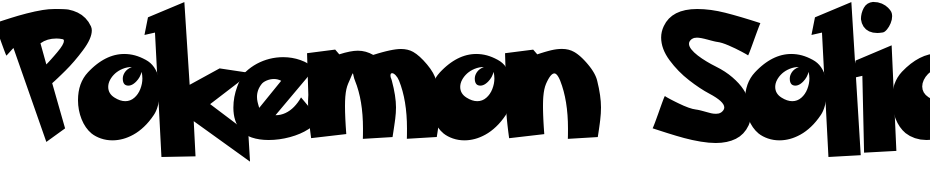 Pokemon Solid Normal Font Download Free