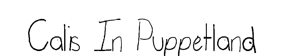 Calis In Puppetland Schrift Herunterladen Kostenlos