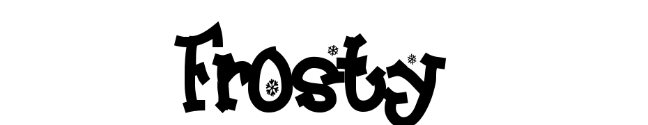 Frosty Schrift Herunterladen Kostenlos