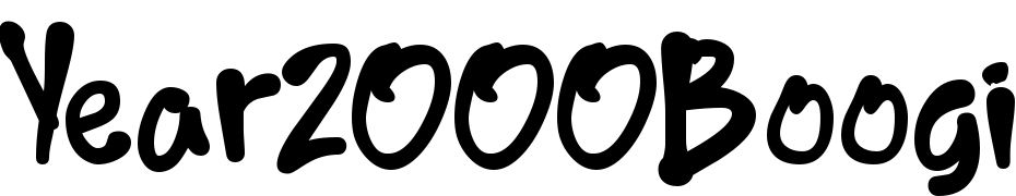 Year2000Boogie Font Download Free