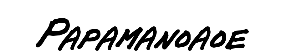 Papa Mano AOE Font Download Free