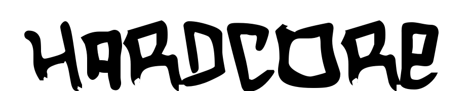 Hardcore Font Download Free