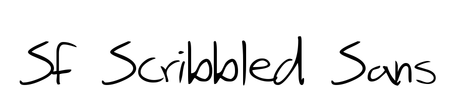 SF Scribbled Sans Font Download Free