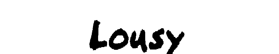 Lousy Font Download Free