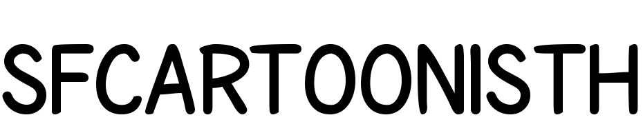 SF Cartoonist Hand SC Bold Schrift Herunterladen Kostenlos
