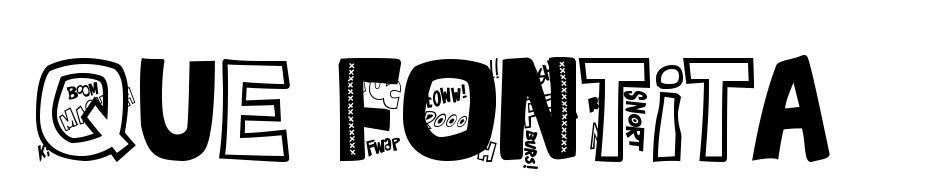 QUE FONTita! Black Font Download Free