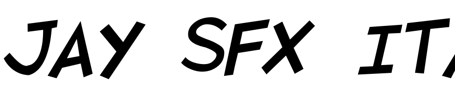 Jay SFX Italic Font Download Free