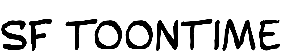 SF Toontime Blotch Font Download Free