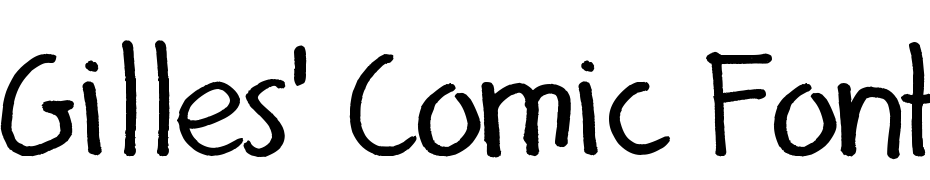 Gilles' Comic Font Font Download Free