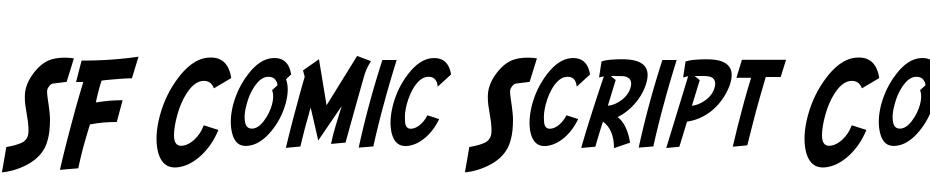 SF Comic Script Condensed Font Download Free