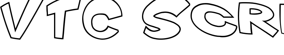 VTC Scream It Loud Outline Font Download Free