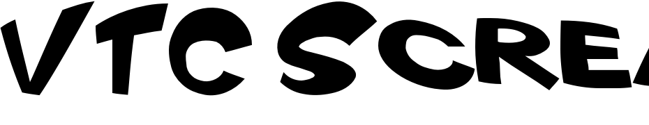 VTC Scream It Loud Regular Font Download Free