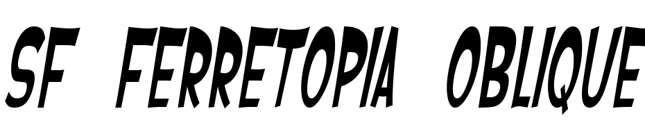 SF Ferretopia Oblique Font Download Free