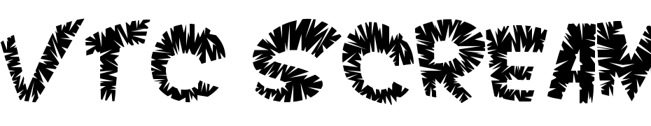 VTC Scream It Loud Sliced Regular Font Download Free
