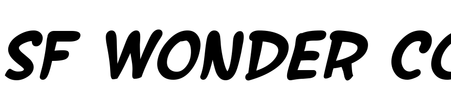 SF Wonder Comic Bold Italic Font Download Free