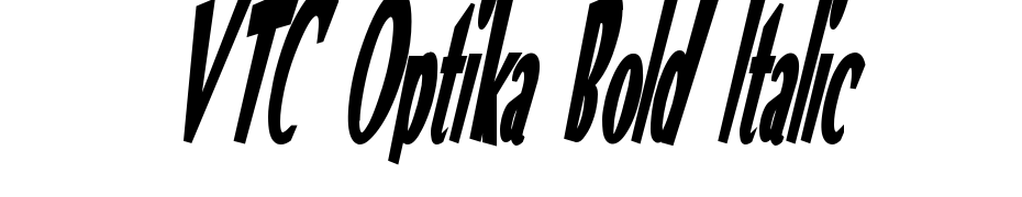 VTC Optika Bold Italic Font Download Free