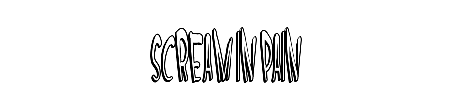 SCREAM IN PAIN cкачати шрифт безкоштовно