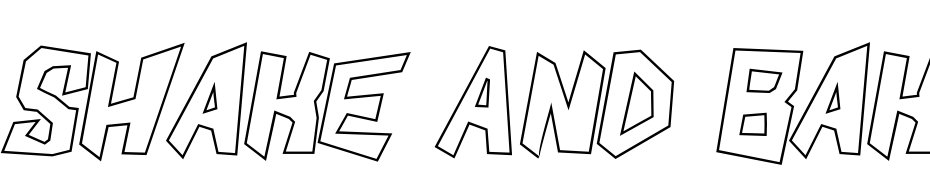Shake And Bake Ultra Italic Font Download Free