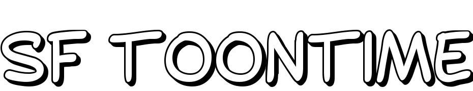 SF Toontime Shaded Font Download Free