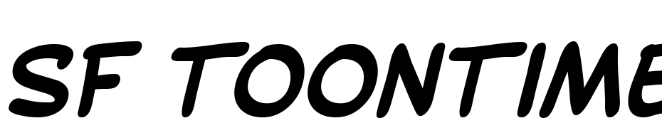 SF Toontime Bold Italic Font Download Free