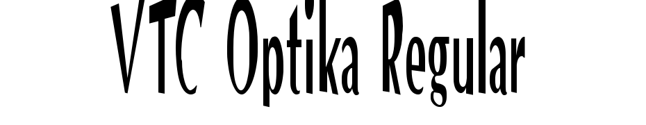VTC Optika Regular Font Download Free