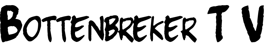 Bottenbreker T.V. Font Download Free