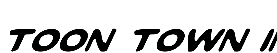 Toon Town Industrial Italic Font Download Free