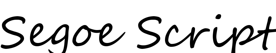 Segoe Script Polices Telecharger