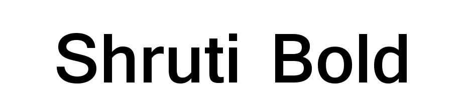 Shruti Bold Schrift Herunterladen Kostenlos